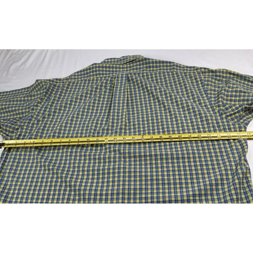 Polo Ralph Lauren Blake Mens‎ Long Sleeve Button Down Sz L Large Yellow Blue